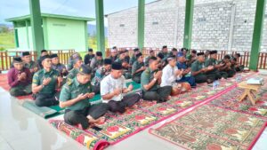 Sambut HUT TNI Ke -78 Tahun Kodim 0119/BM Gelar Doa Bersama