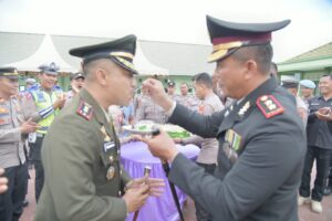 Surprise HUT TNI Ke 78 Anggota Polres seruduk Makodim 0119/BM