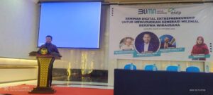 Anggota Komisi VI DPR RI, Muslim SHI MM Dari Partai Demokrat Menghadiri Seminar Digital Entrepreneurship.