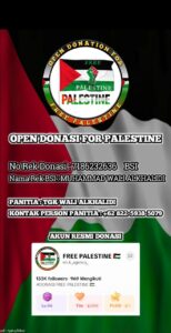 Tik Toker Aceh “Open Donation, For Free Palestine”