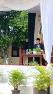 TGK. BUKHARI AR Dayah Babul Munawwarah Cot Iboeh Mengisi Tausiah Maulid Nabi Muhammad SAW SMA Negeri 2 Peusangan