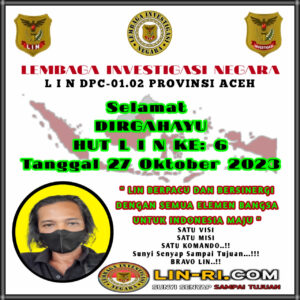 Selamat HUT Ke- 6 Lembaga Investigasi Negara.