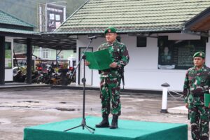 Peringati Hari Sumpah Pemuda ke-95, Kodim 0106/Ateng Gelar Upacara Bendera