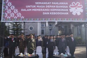 Kasdim Bersama Forkopimda Melaksanakan Upacara Hari Pahlawan Ke-78 Tahun 2023