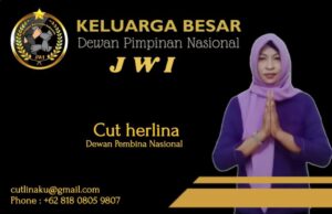 Dewan Pembina JWI Cut herlina adalah Calon Anggota DPRD Provinsi Jawa Barat Daerah Pemilihan ( 9 ) Kabupaten Bekasi, diusung oleh Partai Keadilan Sejahtera
