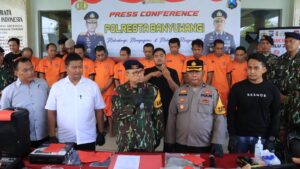 Polresta Banyuwangi Amankan 11 Tersangka dalam Serangkaian Kasus Kriminal