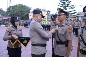 Kapolres Langsa Pimpin Sertijab Kasat Reskrim, Kasat Lantas dan Kapolsek Rantau Selamat