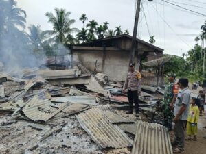 Empat Unit Ruko Terbakar di Sawang, Polisi Amankan TKP