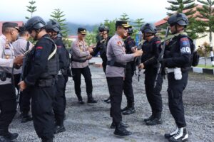 Apel Serah Terima Pasukan BKO Brimob Polda Aceh Ke Polres Bener Meriah