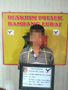 Sedang Duduk Di Warung Makan, Pelaku Pencurian Diringkus Polsek Rambang Lubai