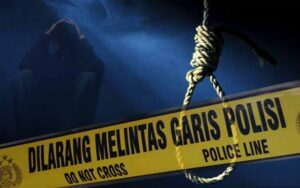 Seorang Pria Ditemukan Tewas Gantung Diri, Polres Beltim Lakukan Olah TKP