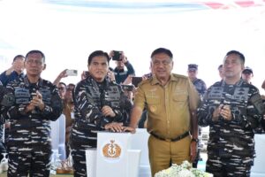 Danlantamal VIII Manado dampingi kasal resmikan SATDIK 4 KODIKLATAL