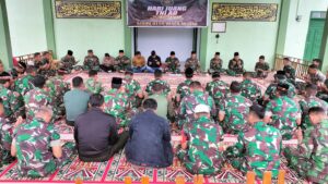 Dalam Rangka Hari Juang TNI AD Ke-78 Kadim 0119/BM Gelar Doa Bersama