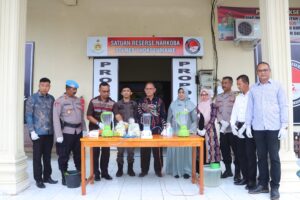 Polres Lhokseumawe Musnahkan Barang Bukti 2 Kilogram Sabu