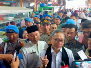 Polisi Lakukan Pengamanan Kunjungan Mendag RI ke Pasar Batuphat