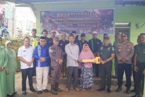Letkol Ino Dwi: Serahkan Kunci Hasil Bedah Rumah RTLH Kodim 0119/BM
