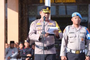 Polres Lhokseumawe Laksanakan Apel Gelar Pasukan Ops Lilin Seulawah 2023