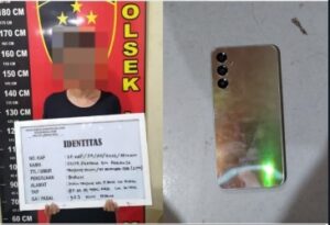 Pelaku Pencurian Handphone Diamankan Tim Lakid Saat Sedang Tertidur