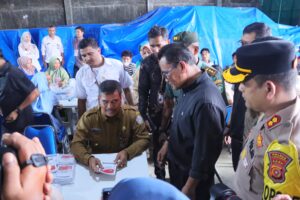 Kapolres Lhokseumawe Bersama Unsur Muspida Tinjau Proses Penyortiran Surat Suara di Gudang KIP