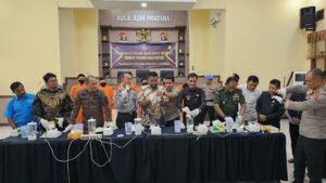 Pj. Walikota Langsa Ikuti Pemusnahan 3.308,75 Gram Sabu Di Polres Langsa