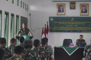 Prajurit Kodim 0119/BM Terima Sosialisasi Ops Gaktib Dan Yustisi Subdenpom IM/1-7