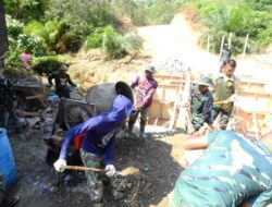 Mesin Molen Sebagai Andalan Dan Mempermudah Pengecoran Plat Beton Sasaran Fisik Satgas TMMD Reguler 119