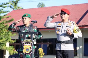 Apel Bersama Sinergitas TNI-POLRI Menjelang Pemilu Tahun 2024 di Kabupaten Bener Meriah 