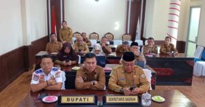 Pj. Bupati Drs. Haili Yoga.M.Si Rakor Terkait Pengendalian Inflasi Daerah Dengan Irjen Kemendagri