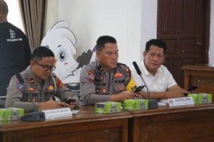 Polres Muara Enim mengikuti Rapat Kordinasi Pendistribusian Logistik Pemilu 2024