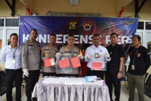 Polres Muara Enim Gelar Konferensi Pers Sindikat Kasus Curat Lintas Kota