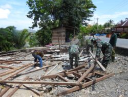 Satgas TMMD Reguler ke- 119 Kodim 0117/Aceh Tamiang, Mulai Bongkar Rumah Sasaran RTLH