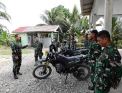 Dansatgas TMMD Kodim 0117/Aceh Tamiang Beri Motivasi Dan Semangat Kepada Anggota.