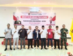 Mayjen TNI Novi Helmy Prasetya, S.I.P, M.I.P, terpilih sebagai Ketum Pengprov Taekwondo Indonesia Provinsi Aceh.