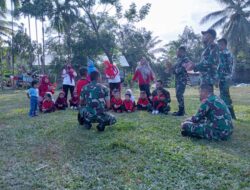 Satgas TMMD Reguler Ke 119 Kodim 0117/Aceh Tamiang Beri Wasbang Bagi Anak-anak TK N 2 Tamiang Hulu