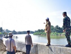 MITIGASI RISIKO BANJIR, PEMKAB BUAT 17 KRIB DARI BATANG KELAPA SAWIT