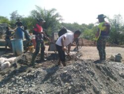 Satgas TMMD Kejar Penyelesaian Pengecoran Kupingan Gorong-gorong Sasaran Terakhir.