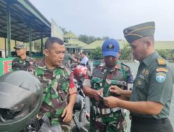 Kodim 0117/Aceh Tamiang Lakukan Pemeriksaan Kendaraan Dinas