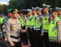 Kapolres Muara Enim Pimpin Gelar Operasi Keselamatan Musi 2024.