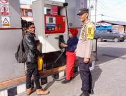 Polsek Bandar Lakukan Patroli di SPBU untuk Cegah Gangguan Kamtibmas