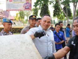 Polres Aceh Tamiang Aduk Barang Bukti Sabu 10 Kg Dengan Semen dan Pasir