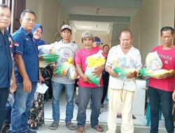 DPD SPRI SUMUT ” Serikat Pers Republik Indonesia’ Bersama Wartawan Media Pendamping News dan Metropos 24 Bagikan 200 Paket Sembako Kepada Warga Masyarakat Beserta Anak Yatim Piatu