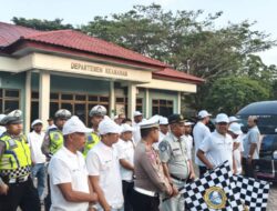 Polantas Lhokseumawe Melaksanakan Peninjauan dan Pelepasan Rombongan Mudik Gratis