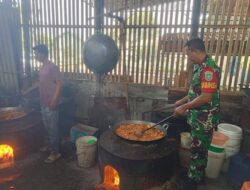 Babinsa Koramil 02/Lgs, Sertu Bambang Wahyudi, Terus Berikan Dukungan UMKM di hari Ke-6 Pasca-Lebaran Idul Fitri