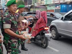 DPD BAS Sumut Bersama Koramil 0201-02/MT Serta MT Alkarim Latifah dan Yayasan Tri Dharma Bagikan Takjil di Depan Mako