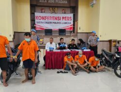 Sat Reskrim Polres Langsa Bekuk Dua Pencuri Spesialis Sepeda Motor