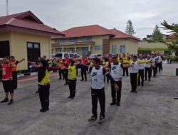 Personil Polres Bener Meriah Laksanakan Tes Kesamaptaan Jasmani Berkala