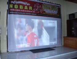 Polres Bener Meriah gelar Nonton Bareng Semifinal Piala AFC Asia Dukung Timnas U-23