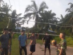 Sertu Firman Sinaga Bina Pemuda Melalui Olah Raga Bola Voli
