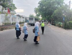 Cegah Kecelakaan terhadap anak Sekolah, Satlantas Rutin Laksanakan Gatur Lalin