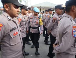 Kabag Ops Pimpin Apel Kesiapan Personel Pengamanan Unjuk Rasa Di DPRK Aceh Tengah